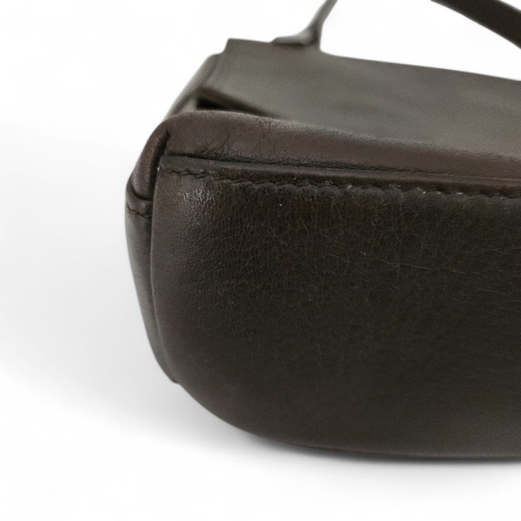 LOUVIER Paris leather Shoulder Bag brown - Picture 11 of 15